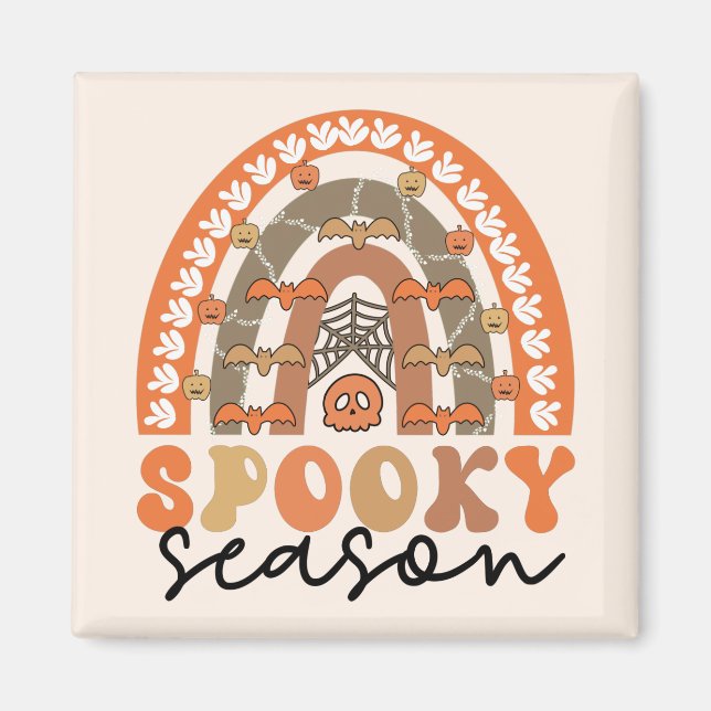 Íman Spooky Season Halloween Rainbow Fall (Frente)