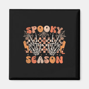 Íman Spooky Season Halloween Skeleton Costume Retro Gro