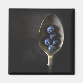 ÍMAN "SPOON OF BLUEBERRIES", COMIDA REFRIDGERATOR MAGNE