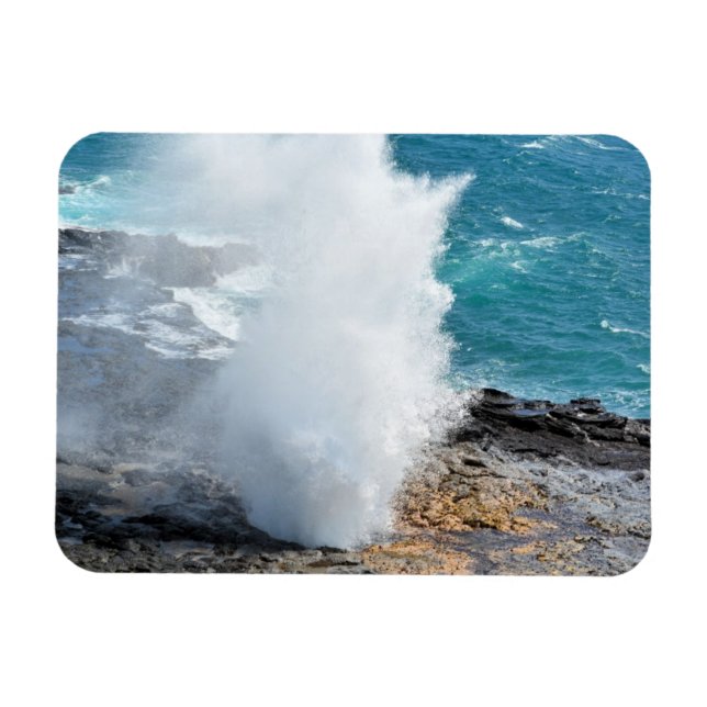 Íman Spouting Horn em Kauai, Havaí (Horizontal)