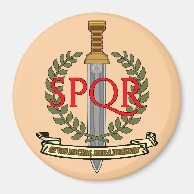 Íman  SPQR Gladius - Senatus Populusque Romanus  (Frente)