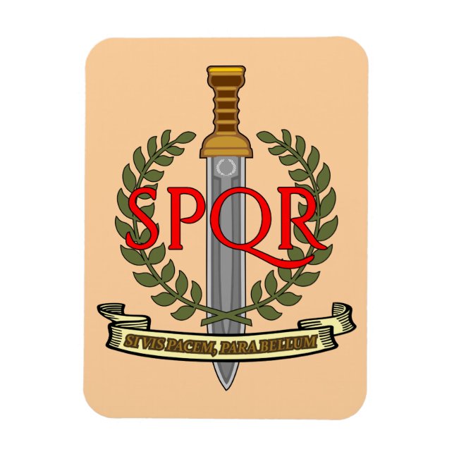 Íman  SPQR Gladius - Senatus Populusque Romanus  (Vertical)