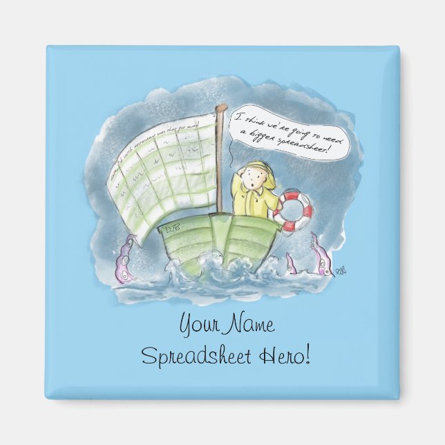 Íman Spreadsheet Hero Stormy Watts (Frente)