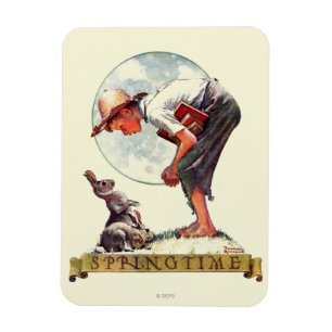 Íman Springtime, garoto de 1935 com coelho