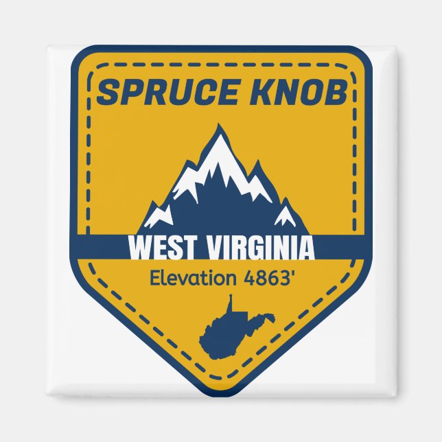 Íman Spruce Knob West Virginia (Frente)