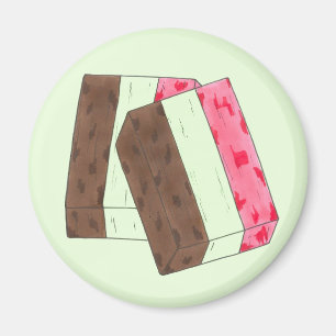 Íman Spumoni Italiano Gelato Sorvete Dessert Spumone