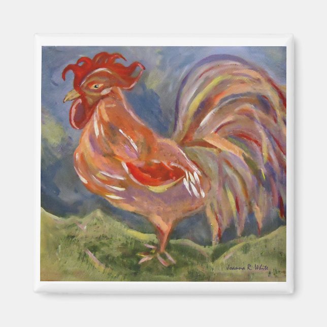 Íman Spunky Rooster Magnet (Frente)