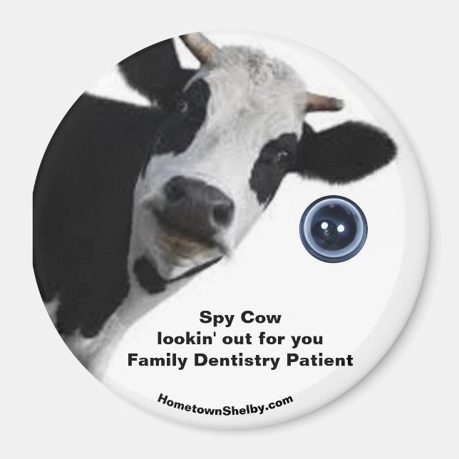 Íman Spy Cow está procurando pelo Paciente de Odontolog (Frente)