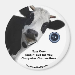 Íman Spy Cow procurando por seu imã divertido