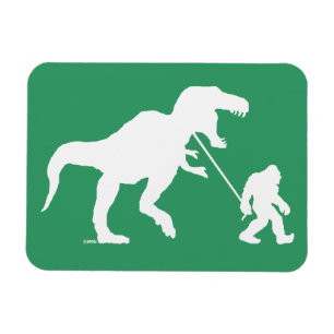 Íman Squatchin ido com T-rex