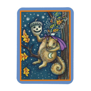 ÍMAN  SQUIRREL DE SONOLO E ACORN, DIA DE AS BRUXAS ENGRA