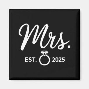 Íman Sr. e Sra. Noivado Camisetas Casamento Recem casad