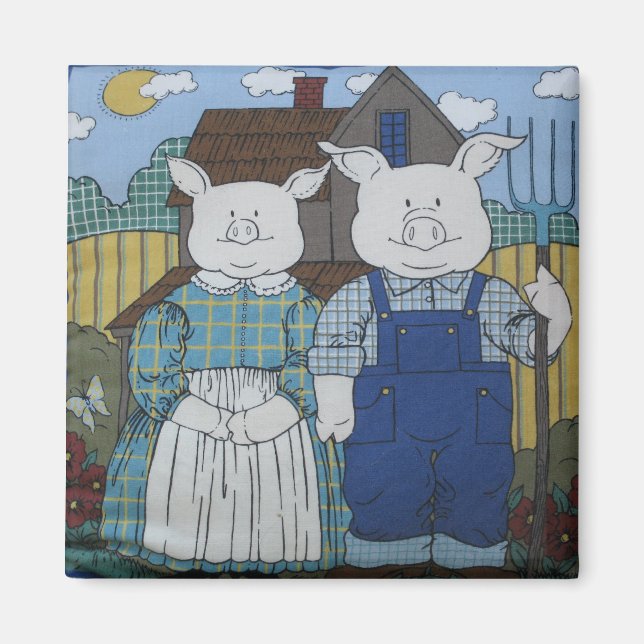 Íman Sr. e Sra. Pig (Frente)