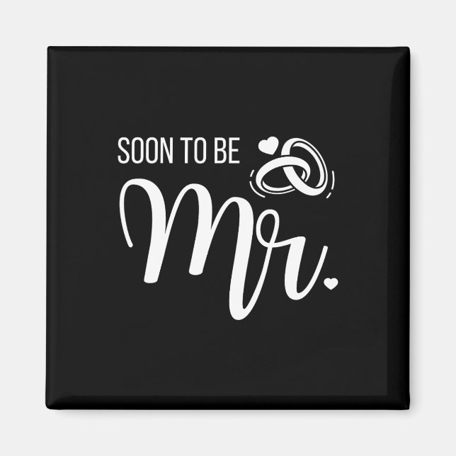 Íman Sr. Em Breve Sra. Casada Noiva E Noivo (Frente)