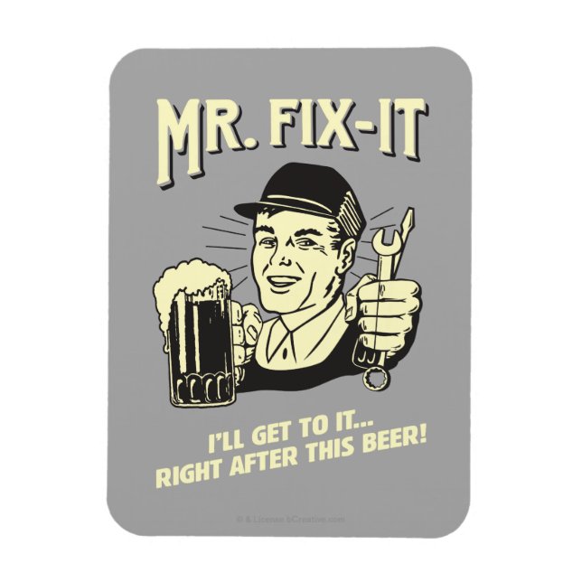 Íman Sr. Fixit: Depois desta Cerveja (Vertical)