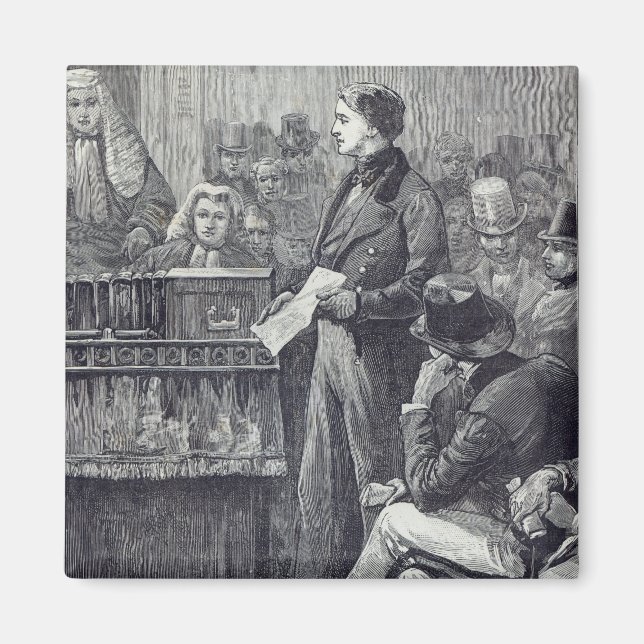 Íman Sr. Gladstone entregando seu discurso de Maiden (Frente)