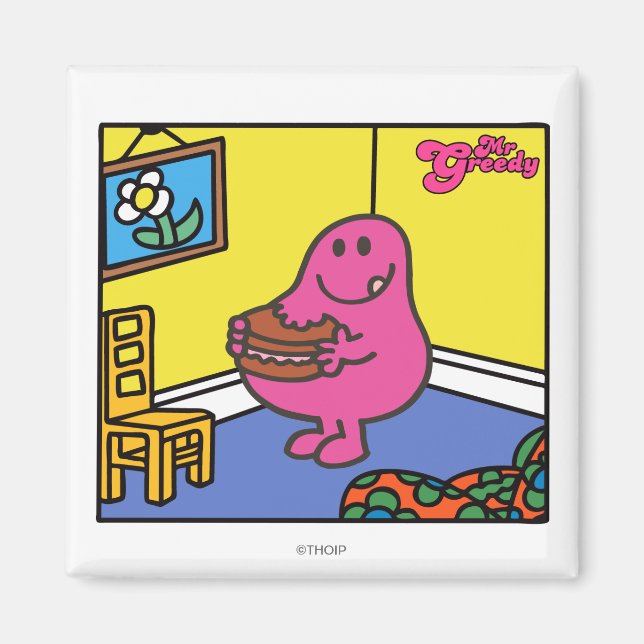 Íman Sr. Greedy | Comida na sala de estar (Frente)