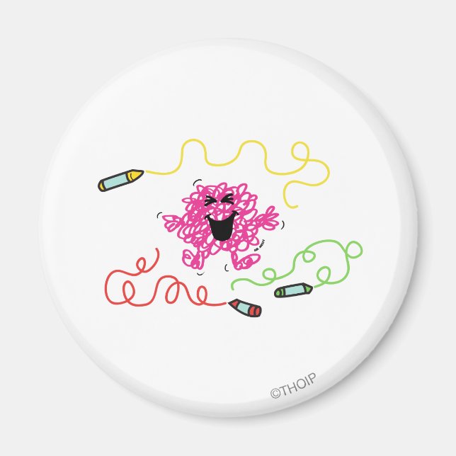 Íman Sr. Messy Brincando Com Crayons (Frente)