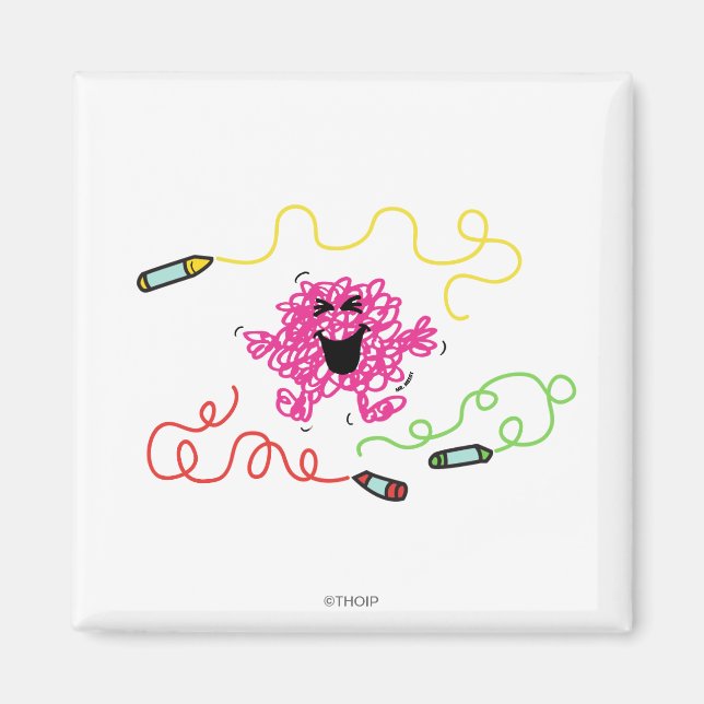 Íman Sr. Messy Brincando Com Crayons (Frente)