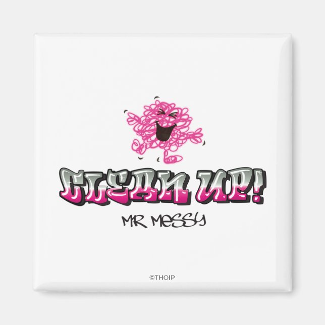 Íman Sr. Messy Diz Limpar (Frente)