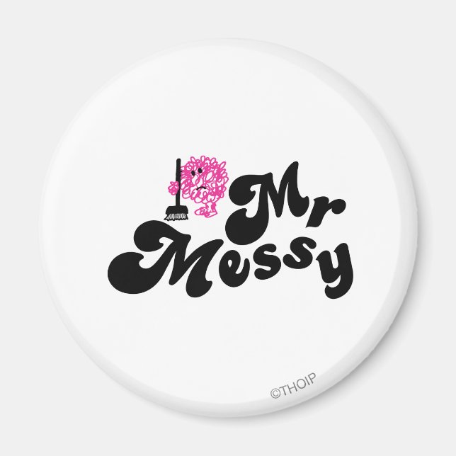 Íman Sr. Messy | Limpeza Com Vassoura (Frente)