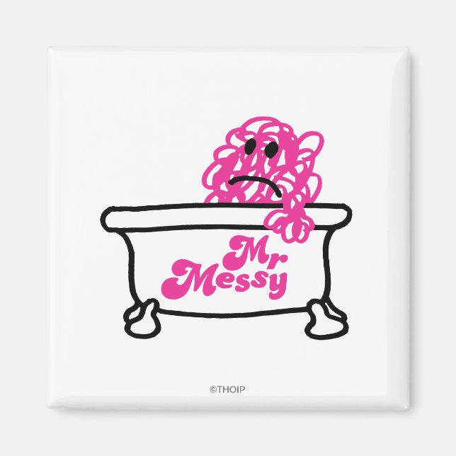 Íman Sr. Messy | Logotipo da banheira (Frente)