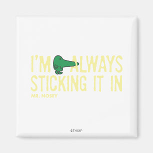 Íman Sr. Nosey NPoing Letra amarela