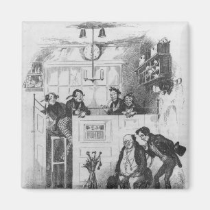 Íman Sr. Pickwick e Sam no escritório do advogado