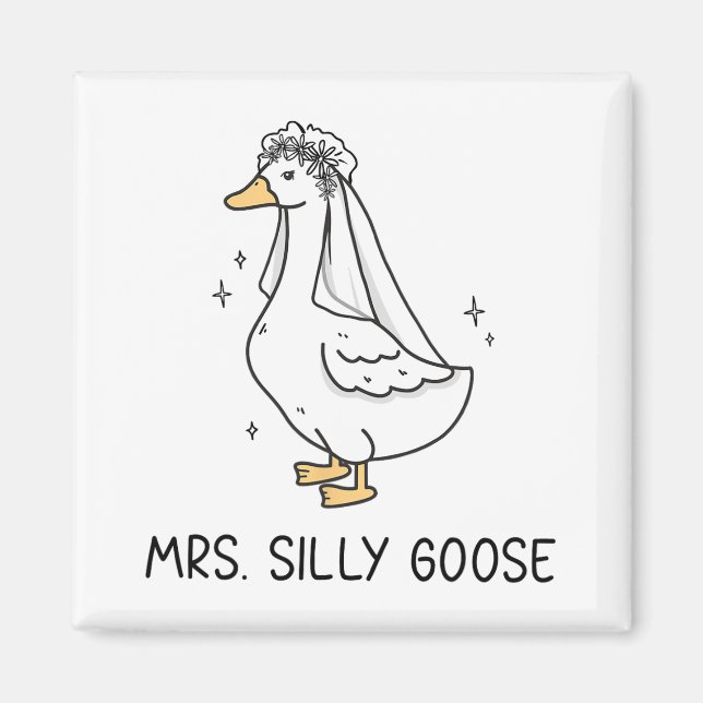 Íman Sr. Silly Goose E Sra. Silly Goose Casal Combinand (Frente)