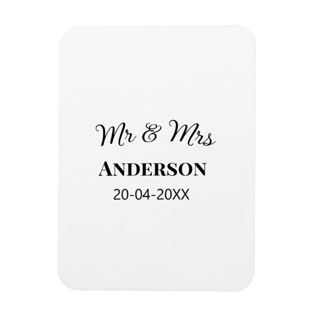 Íman Sr. & Sra. adicionar nome da família data ano casa (Vertical)