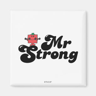 Íman Sr. Strong Letra de peso e bolhas