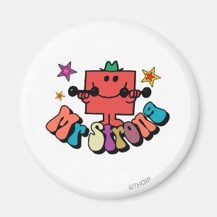 Íman Sr. Strong Letras e Estrelas Coloridas