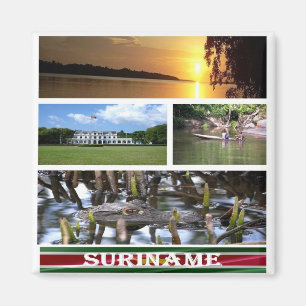 Íman SR - Suriname - Colagem Mosaica