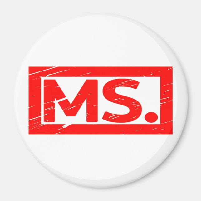 Íman Sra. Stamp (Frente)