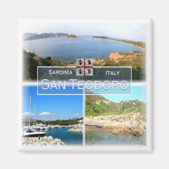 Íman SRD020 SAN TEODORO - Mosaico - Sardenha - Fridge (Frente)