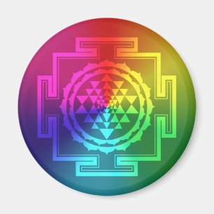 Íman Sri espiritual Yantra - arco-íris