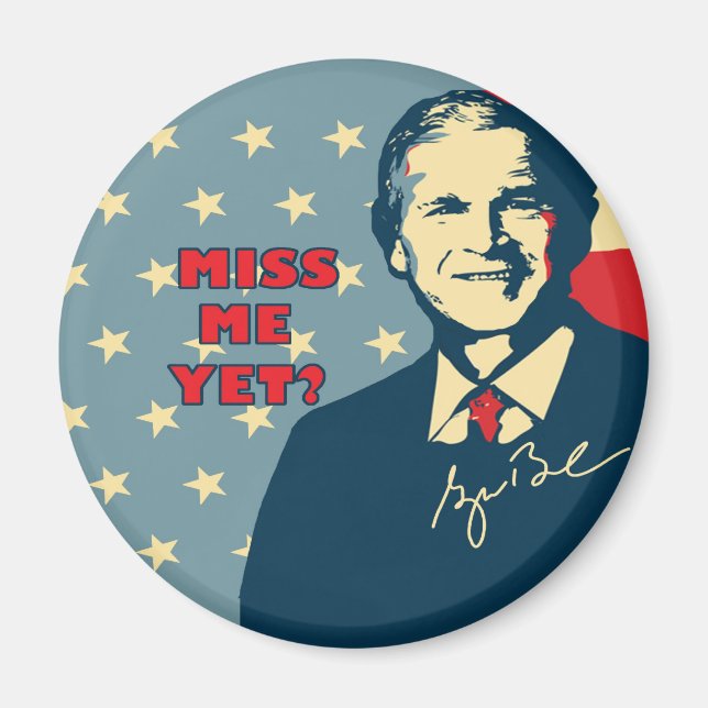 Íman Srta. Eu Ainda Redonda Magnet (Frente)