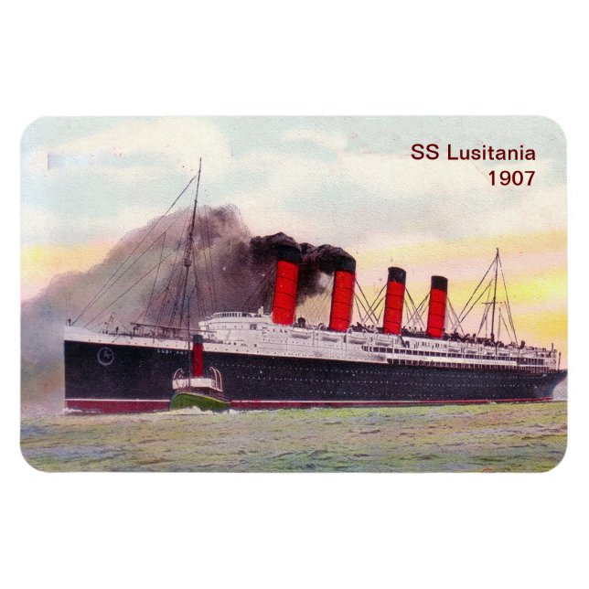Íman SS Lusitânia 1907 (Horizontal)
