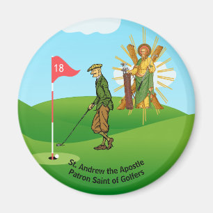 Íman St. Andrew e Golfista Masculino Elegante