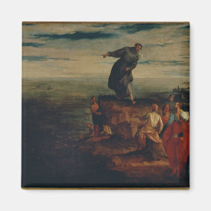 Íman St Anthony que Preaching aos peixes, c.1580