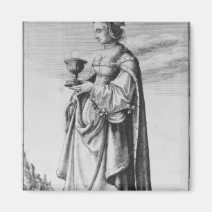 Íman St. Barbara, gravada por Wenceslaus Hollar, 1647