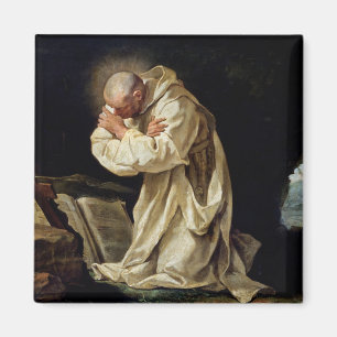 Íman St. Bruno que Praying no deserto, 1763