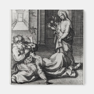 Íman St. Catherine que Exorcising um demónio de uma