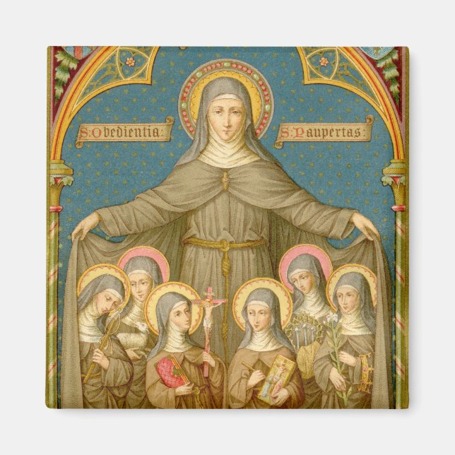 Íman St. Clara de Assis & Freiras (SAU 027) (Frente)