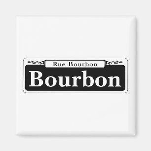 Íman St. de Bourbon, sinal de rua de Nova Orleães
