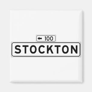 Íman St. de Stockton, sinal de rua de San Francisco