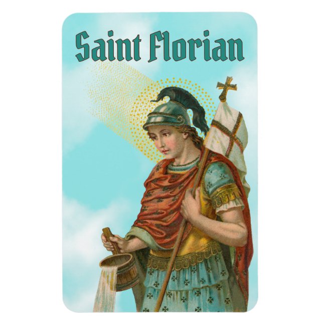 Íman St. Florian com Balde (Céu Claro; M 019) (Vertical)