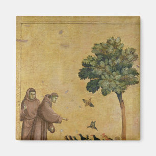 Íman St Francis de Assisi que preaching aos pássaros