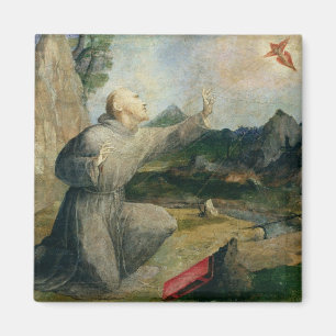 Íman St Francis de Assisi que recebe os Stigmata