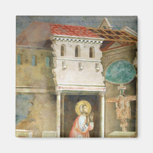 Íman St Francis que Praying na igreja de San